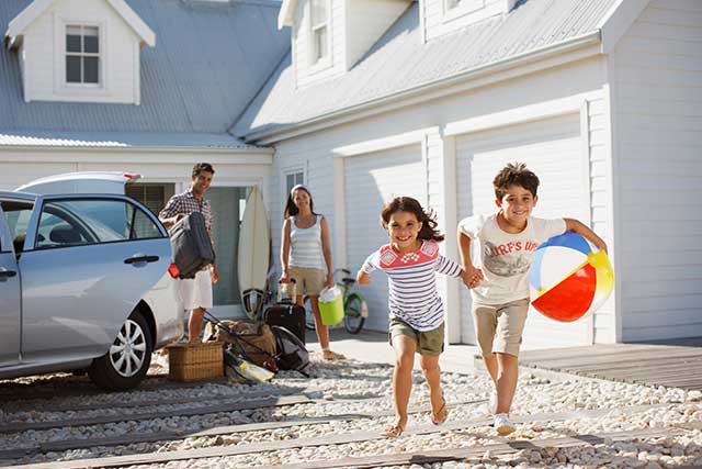 Auto additional coverage girl in van