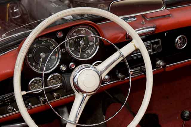 classic car interior